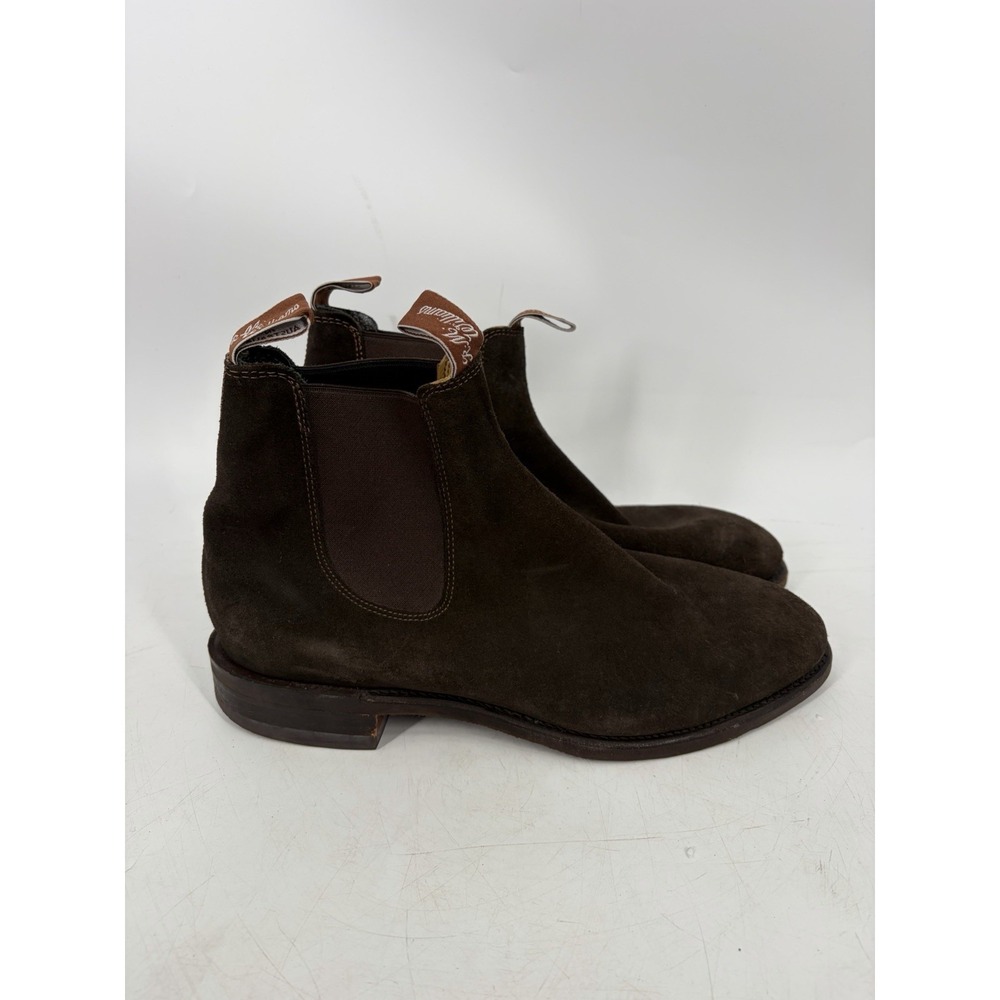 RM Williams Comfort Craftsman Boot in Chocolate Suede Size 10.5 G